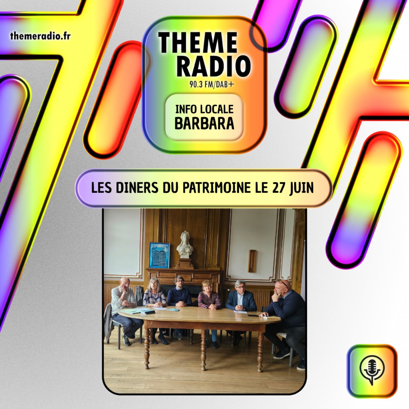 Les diners du patrimoine le 27 juin